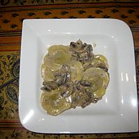 recette Pâtes aux champignons et moutarde à l'ancienne