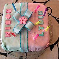 recette Gâteau cadeau pour l’anniversaire de Lydie et Robin