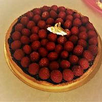 recette Tarte chocolat framboise