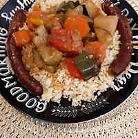 recette Couscous M-J aux merguez et poivrons