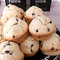 recette Muffins  pépites de chocolat