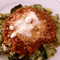 recette Tagliatelles de Courgettes ( bolognaise )