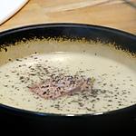 recette Velouté de Chou Fleur au Foie Gras  et Râpures de Truffes