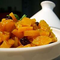 recette Salade de carottes épicée aux raisins de Corinthe...