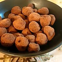 recette Mes truffes au Chocolat à l' Amaretto