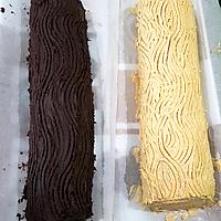 recette Bûche moka / choco noisette & chocolat noir / choco noisette