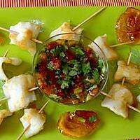 recette TRANCHES DE CALAMARS GRILLÉS, VINAIGRETTE AUX CITRONS CONFITS