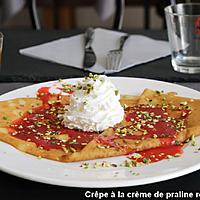 recette crêpe à la crème de pralines roses de Lyon