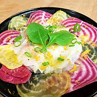 recette Carpaccio de Dorade et betteraves Schiogga