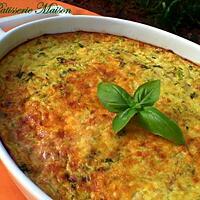 recette Flan de courgettes au basilic et parmesan