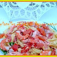 recette tagliatelles en salade façon neptune