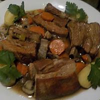 recette Poitrine de veau braisée et ses légumes