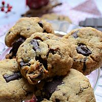 recette Cookies beurre de cacahouète chocolat abricots secs