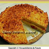 recette Gâteau pommes, papaye