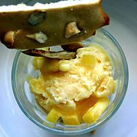 recette Parfait à la mangue et ses biscuits craquants aux noix de macadamia