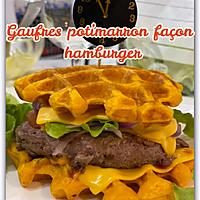 recette GAUFRES POTIMARRON FAÇON HAMBURGER