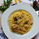 recette Spaghetti au safran et au thon
