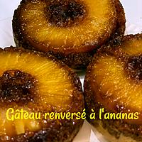 recette GÂTEAU RENVERSE A L'ANANAS