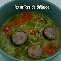 recette soupe de pois cassés et orge perlé