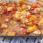 recette Pommes de terre et poulet au four