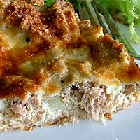 recette Gratin de pain au thon ou Pain recyclé ... 0%MG