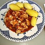 recette joue de raie à la tomate et pomme de terre vapeur
