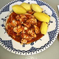 recette joue de raie à la tomate et pomme de terre vapeur