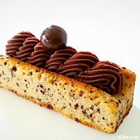 recette Financier aux paillettes de chocolat et ganache