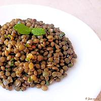 recette Salade de lentilles au miel