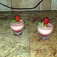 recette mousse de fraise a l orgeat