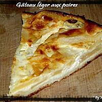 recette Gâteau léger aux poires