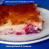 recette Gâteau aux petits suisses et fromage blanc aux cranberries