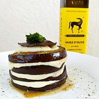 recette Mille feuilles d'aubergine à la mozzarella