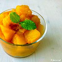 recette Ananas poêlé à la mangue et à la vanille