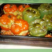 recette Tomates et poivrons farcis a la marocaine