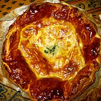 recette Tourte au saumon/épinards