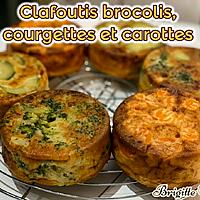recette CLAFOUTIS BROCOLIS, COURGETTES et CAROTTES