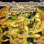 recette CURRY DE CREVETTES aux COURGETTES