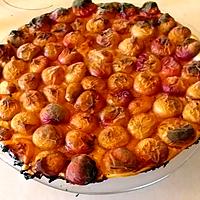 recette tarte fine au pèche de vigne épicée