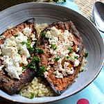 recette Patate douce au four, féta et boulgour