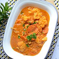 recette Curry lentilles corail carottes chou fleur