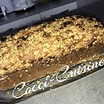 recette Cake aux pommes râpées et sa garniture croustillante