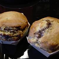 recette Gros muffins bananes/chocolat(sans beurre)(prépa 10mns)