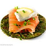 recette CRÊPES VERTES AU SAUMON FUMÉ sans gluten, sans lait ni lactose