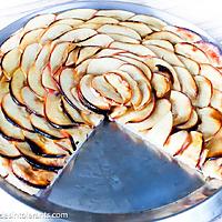 recette TARTE FINE AUX POMMES sans gluten, sans lait ou lactose, sans sucre ajouté, sans œuf