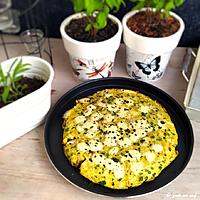 recette Frittata aux petits pois et à la mozzarella