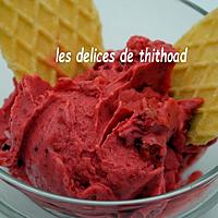 recette sorbet bananes framboises