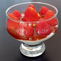 recette fraises crème chantilly et caramel beurre salé