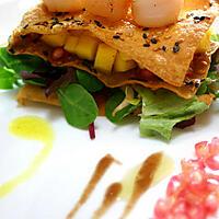 recette Millefeuille du Mekong (tartare de mangue en millefeuille)