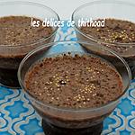 recette crèmes au chocolat et graines de chia sans cuisson